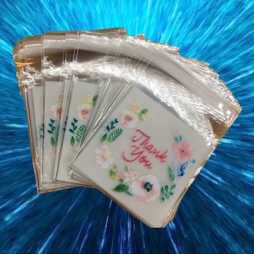 100 Thank You Self Adhesive Bags - Picture 2 of 6